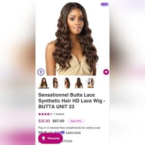 Sensationnel butta lace butta unit 23, 1B color